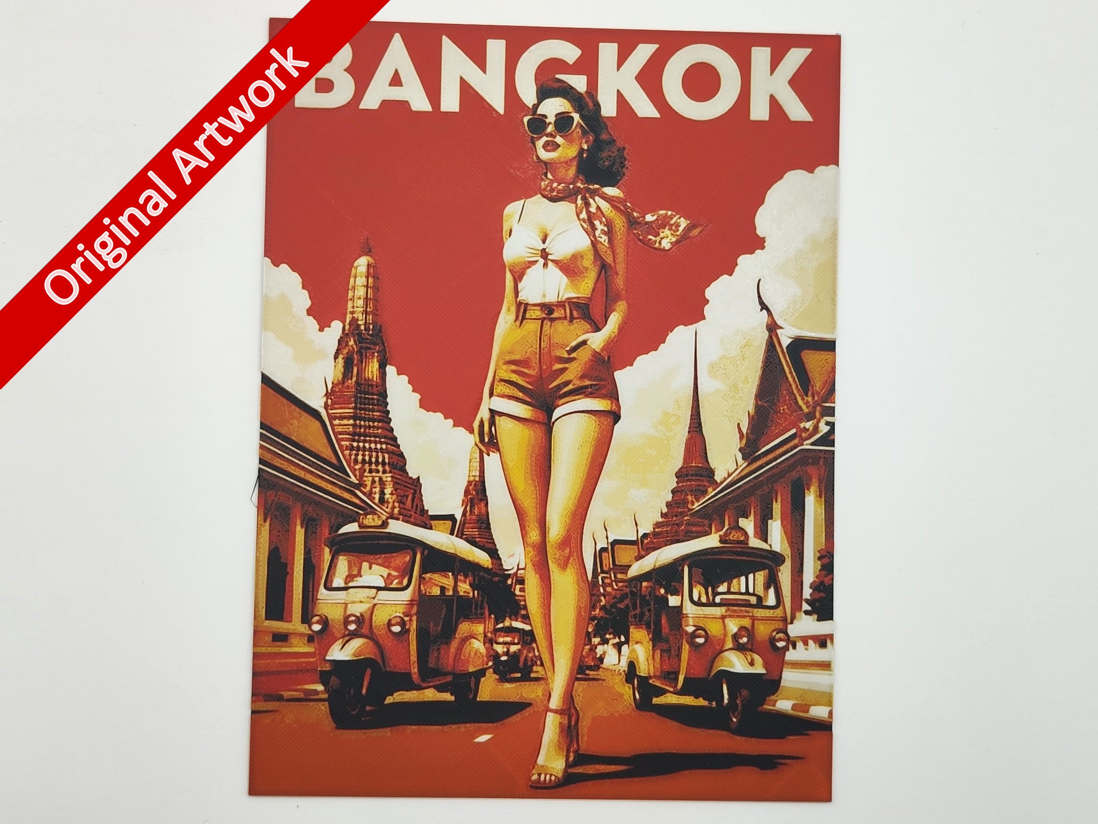 affiche_poster_pinup_Bangkok_imprimee_en_3d