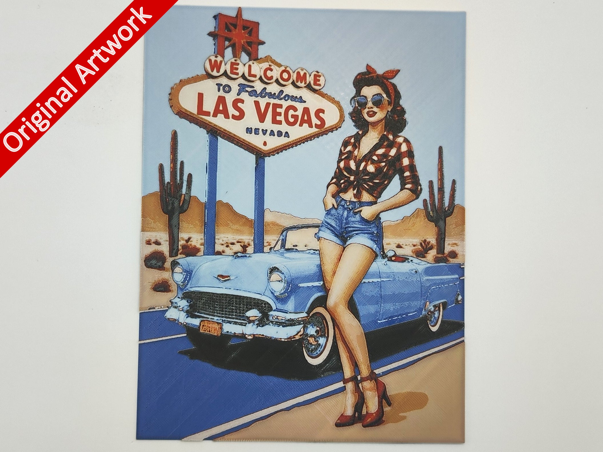 affiche_poster_pinup_Las_Vegas_imprimee_en_3d