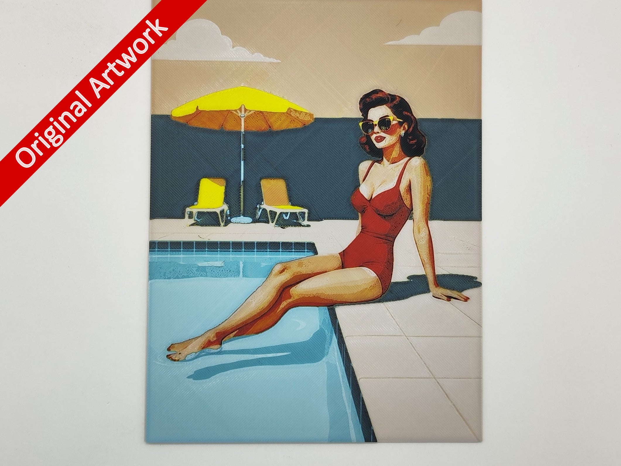 affiche_poster_pinup_Piscine_imprimee_en_3d