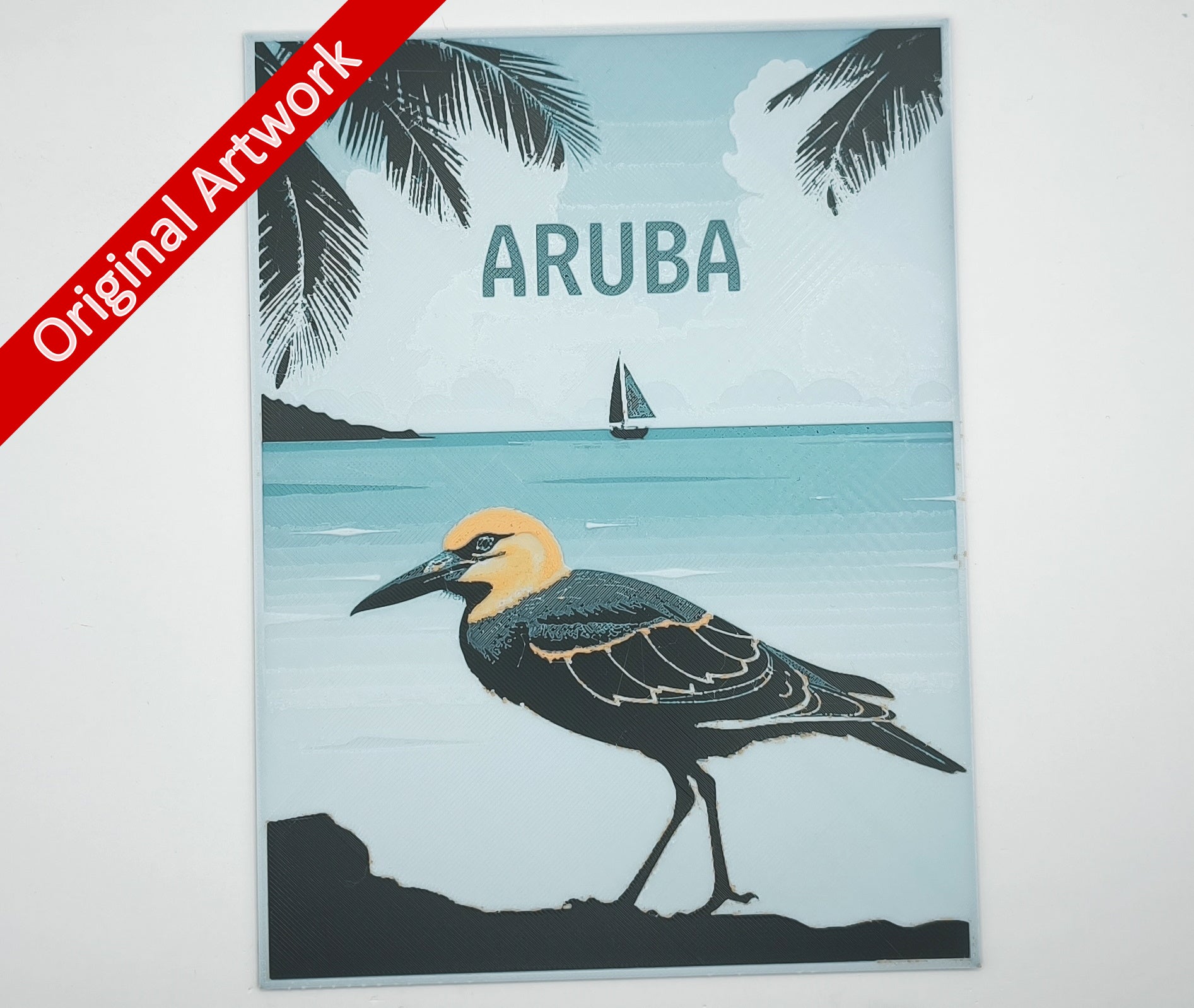 affiche_poster_voyage_Aruba_imprimee_en_3d