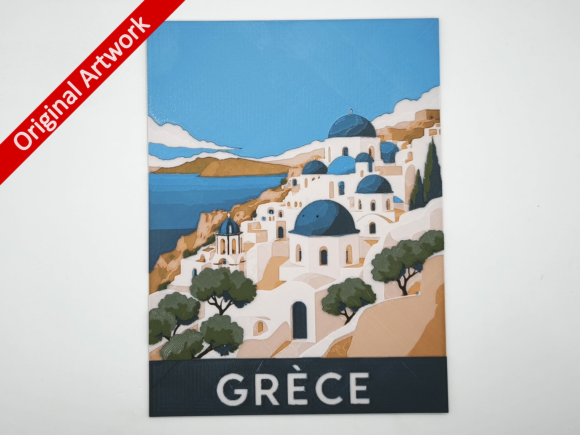 affiche_poster_voyage_Grece_imprimee_en_3d