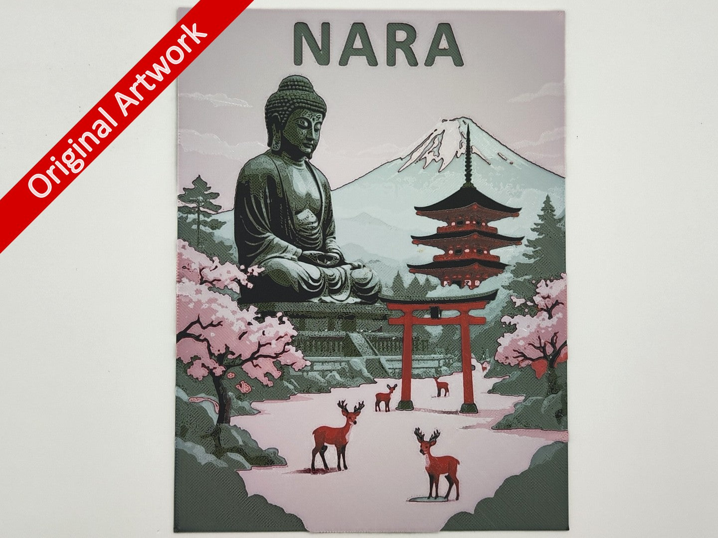 affiche_poster_voyage_Nara_Japon_imprimee_en_3d