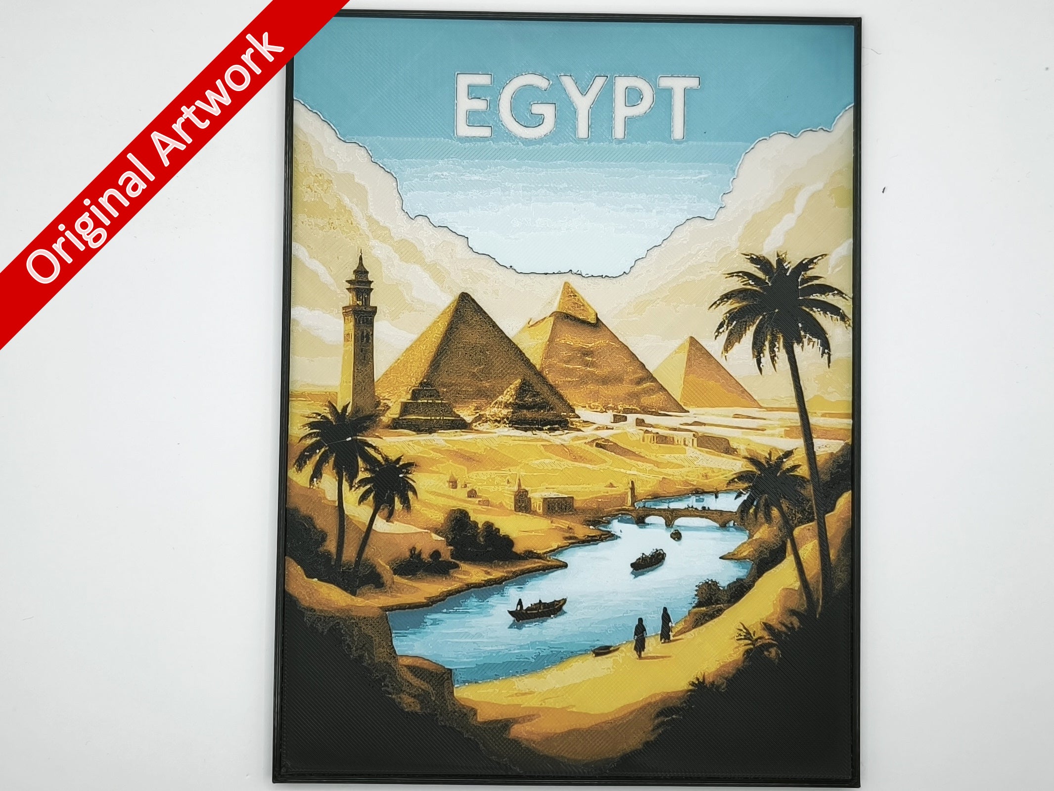 3D_printed_travel_poster_of_Egypt_with_frame