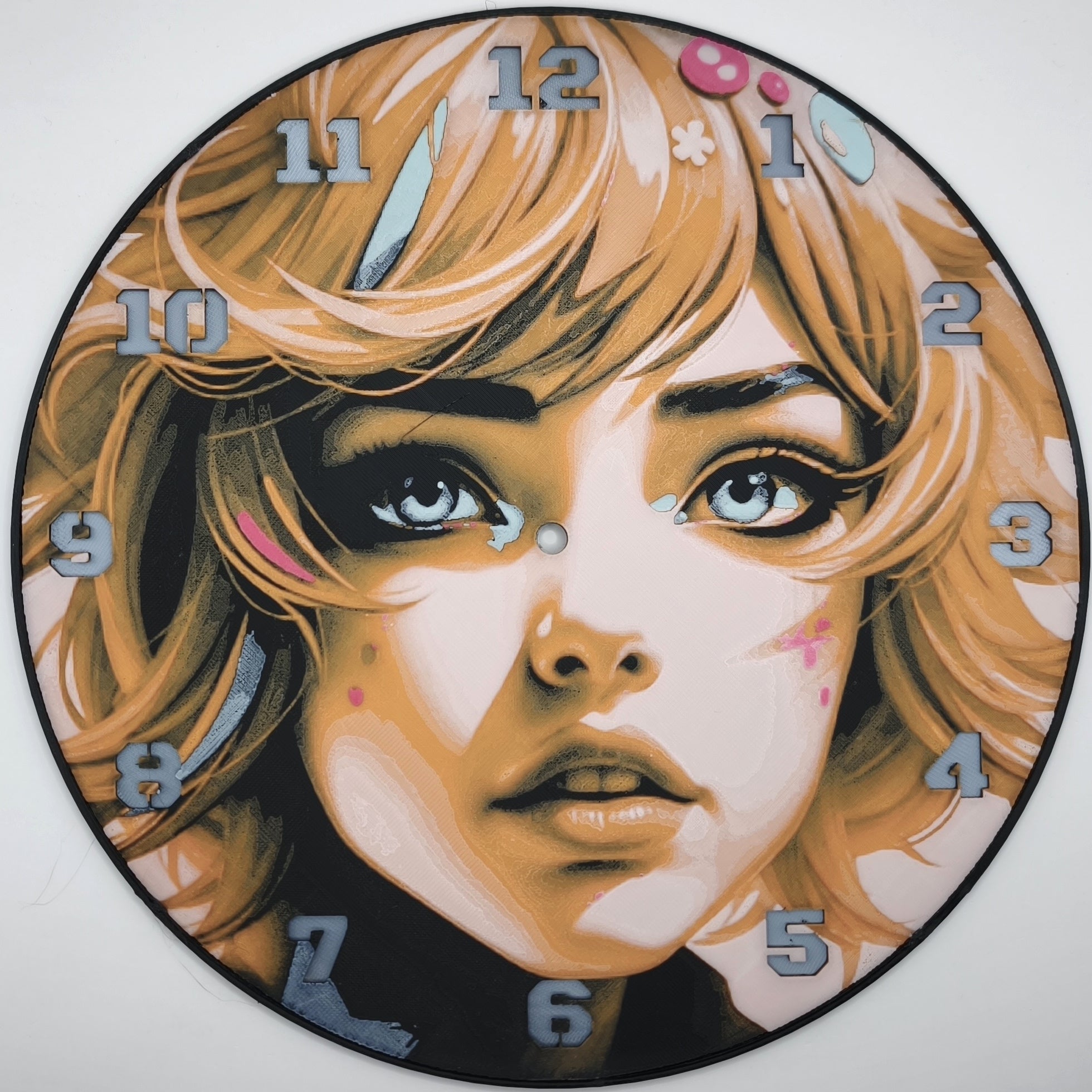 horloge_complete_Flamme_Azur_impression_3D_nombres_couleur_argent