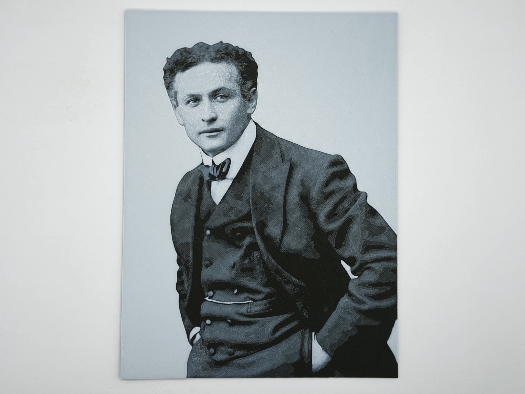 affiche-poster-harry-houdini-imprimee-3d-couleur-noir-et-blanc