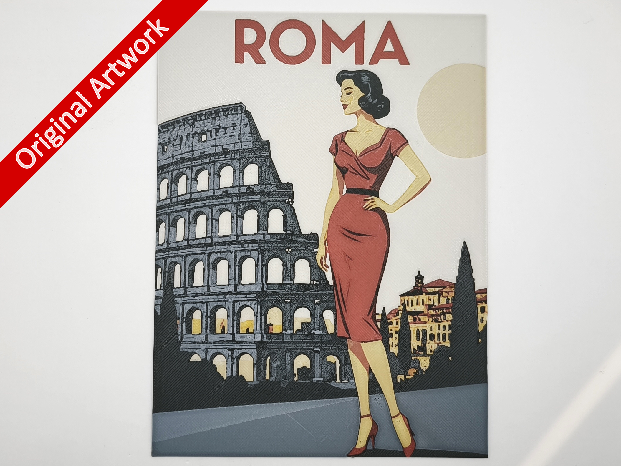 affiche_poster_pinup_rome_imprimee_en_3d