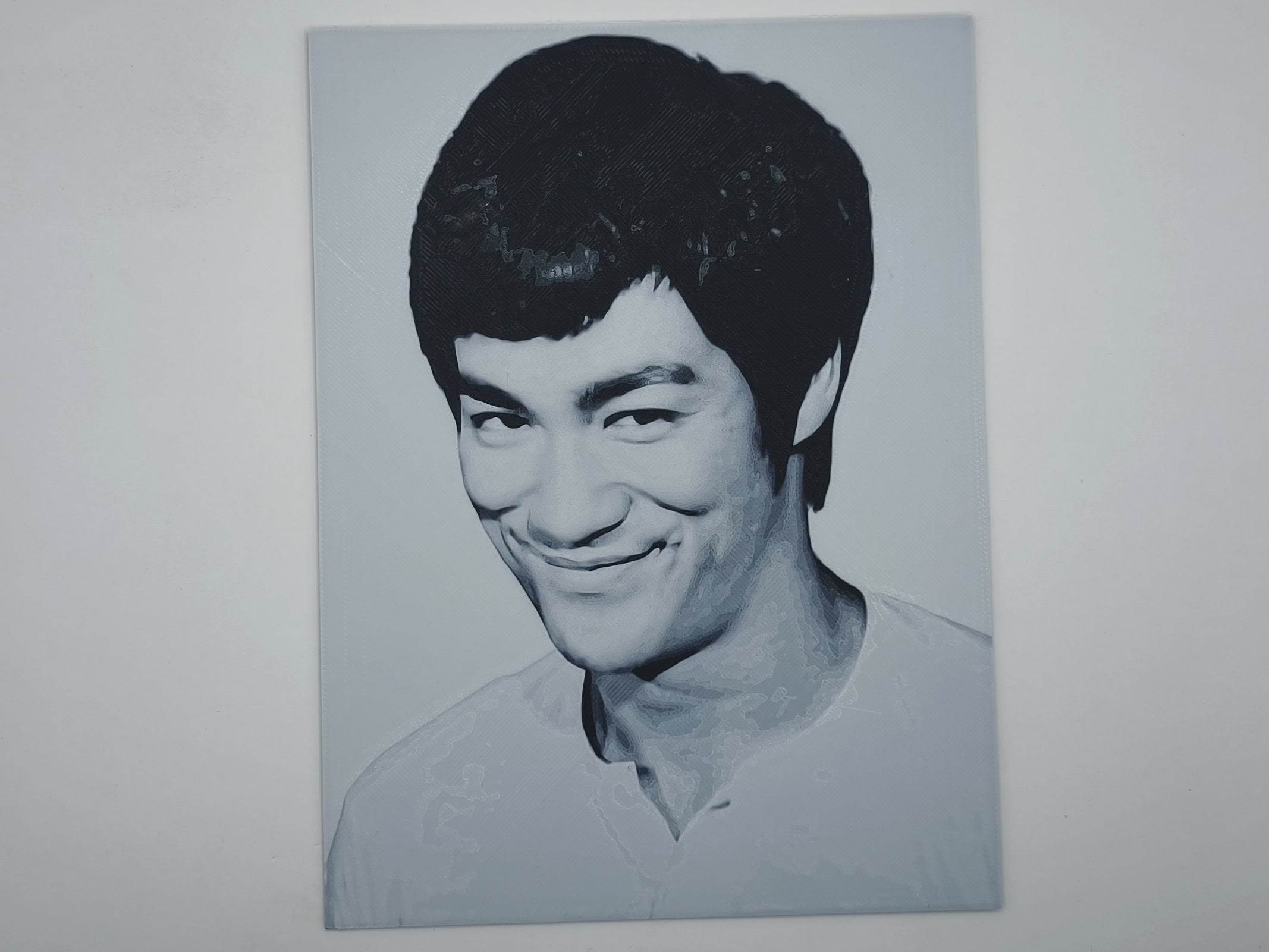 affiche_poster_Bruce_Lee_imprimee_3d_couleur_noir_et_blanc