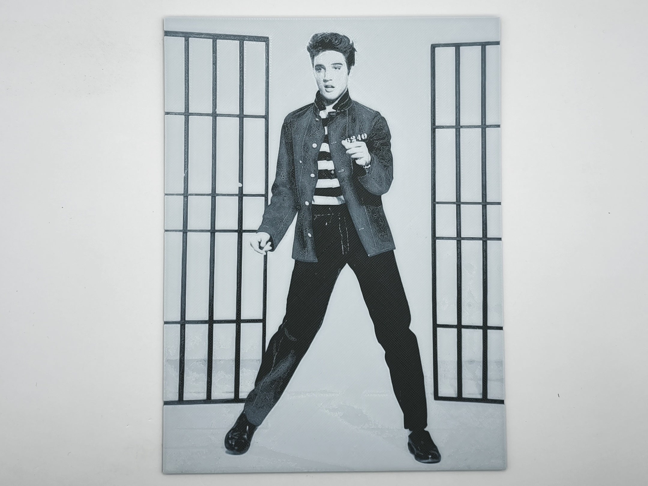 affiche_poster_Elvis_Prestley_imprimee_3d_couleur_noir_et_blanc