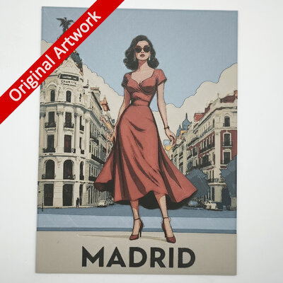 affiche_poster_pinup_madrid_imprimee_en_3d