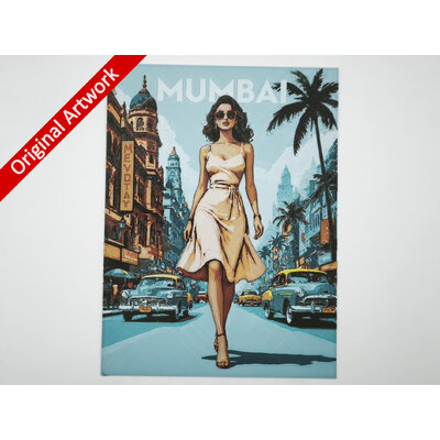 affiche_poster_pinup_mumbai_imprimee_en_3d