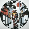 horloge_complete_Une_Geisha_dans_Kyoto_de_dos_impression_3D_nombres_couleur_noir