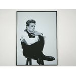 affiche_poster_James_Dean_imprimee_3d_couleur_noir_et_blanc_avec_cadre