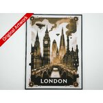 3D_printed_pinup_London_poster_steampunk_style_with_frame