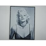 affiche_poster_Marilyn_Monroe_imprimee_3d_couleur_noir_et_blanc_avec_cadre
