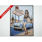 affiche_poster_pinup_Las_Vegas_imprimee_3d_avec_cadre