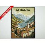 3D_printed_travel_poster_of_Albania_with_frame