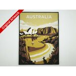 3D_printed_travel_poster_of_Australia_with_frame