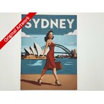 affiche_poster_pinup_Sydney_imprimee_en_3d
