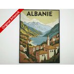 affiche_poster_voyage_Albanie_imprimee_3d_avec_cadre