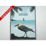 affiche_poster_voyage_Aruba_imprimee_3d_avec_cadre