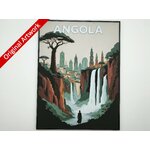 affiche_poster_voyage_Angola_imprimee_3d_avec_cadre
