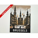 affiche_poster_voyage_Bruxelles_imprimee_3d_style_steampunk