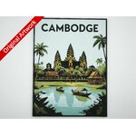 affiche_poster_voyage_Cambodge_imprimee_3d_avec_cadre