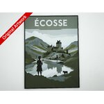 affiche_poster_voyage_Ecosse_imprimee_3d_avec_cadre