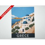 affiche_poster_voyage_Grece_imprimee_en_3d