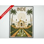 affiche_poster_voyage_Inde_imprimee_3d_avec_cadre