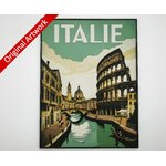 affiche_poster_voyage_Italie_imprimee_3d_avec_cadre