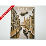 affiche_poster_voyage_Italie_imprimee_3d_style_steampunk