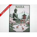affiche_poster_voyage_Nara_Japon_imprimee_3d_avec_cadre