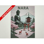 affiche_poster_voyage_Nara_Japon_imprimee_en_3d