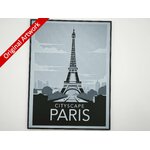 affiche_poster_voyage_Paris_version_1_imprimee_3d_style_avec_cadre
