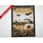 affiche_poster_voyage_Sydney_imprimee_3d_style_steampunk_avec_cadre