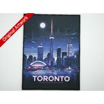 affiche_poster_voyage_Toronto_imprimee_3d_style_cyberpunk_avec_cadre
