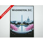 affiche_poster_voyage_Washington_DC_imprimee_3d_avec_cadre
