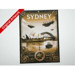 affiche_poster_voyage_Sydney_imprimee_3d_style_steampunk