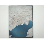 carte_Brest_imprimee_3d_couleur_cuivre_avec_cadre