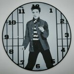 horloge_complete_Elvis_Prestley_impression_3D_nombres_couleur_noir