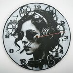 horloge_complete_Lady_steampunk_impression_3D_nombres_couleur_noir_aiguilles