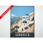 3D_printed_travel_poster_of_Greece_with_frame