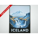 3D_printed_travel_poster_of_Iceland_with_framen_frame_stamp