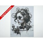 affiche-poster-de-lady-steampunk-imprim-e-en-3d-style-steampunk