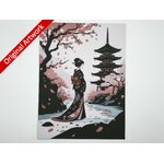 affiche-poster-murmures-de-sakura-imprimee-3d