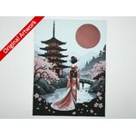 affiche-poster-geisha-harmonie-de-printemps-imprimee-3d