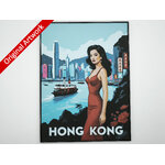 affiche_poster_pinup_hong_kong_imprimee_en_3d_avec_cadre