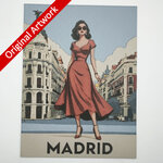 affiche_poster_pinup_madrid_imprimee_en_3d