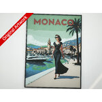 affiche_poster_pinup_monaco_imprimee_en_3d_avec_cadre